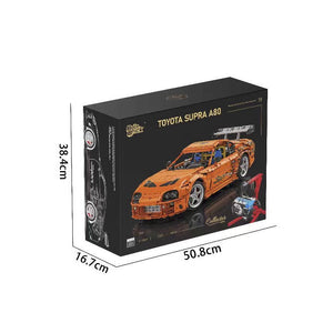 Bole Brick YC-23049 Toyota Supra A80 RC – Verpackung mit Maßen
