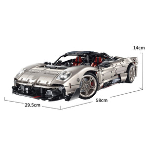 Guly 10657 Pagani Utopia RC – Gesamtansicht mit Maßen
