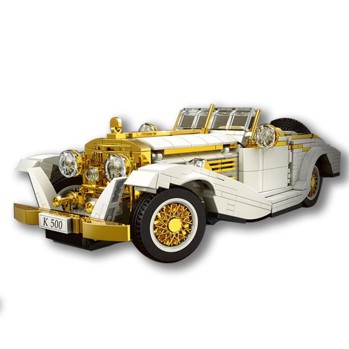 Mould King 10003 Vintage Car White 5