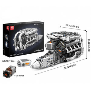 Mould King 10168 V8 motor – Mould King motorok sorozat - KBS - Kockák világa