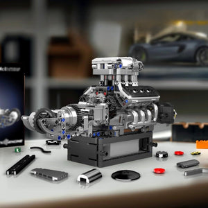 Mould King 10206 V8 – Mould King motorok sorozat - KBS - Kockák világa