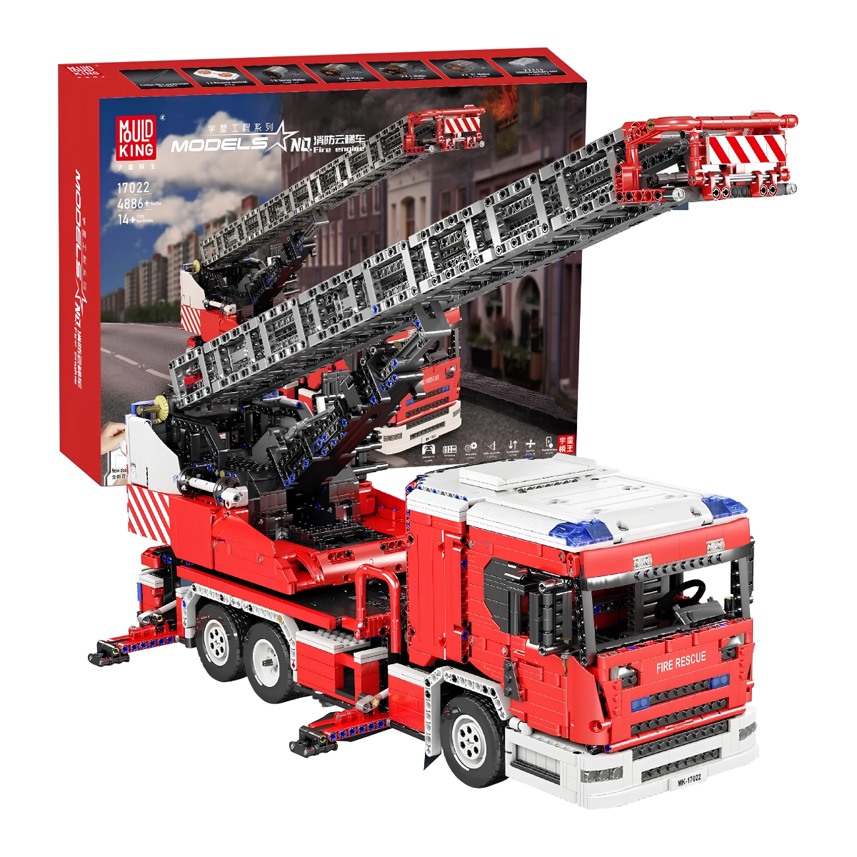 Mould King 17022 Fire Truck 5