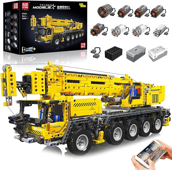 Mechanischer Kran Motorisiert - Mould King 17047