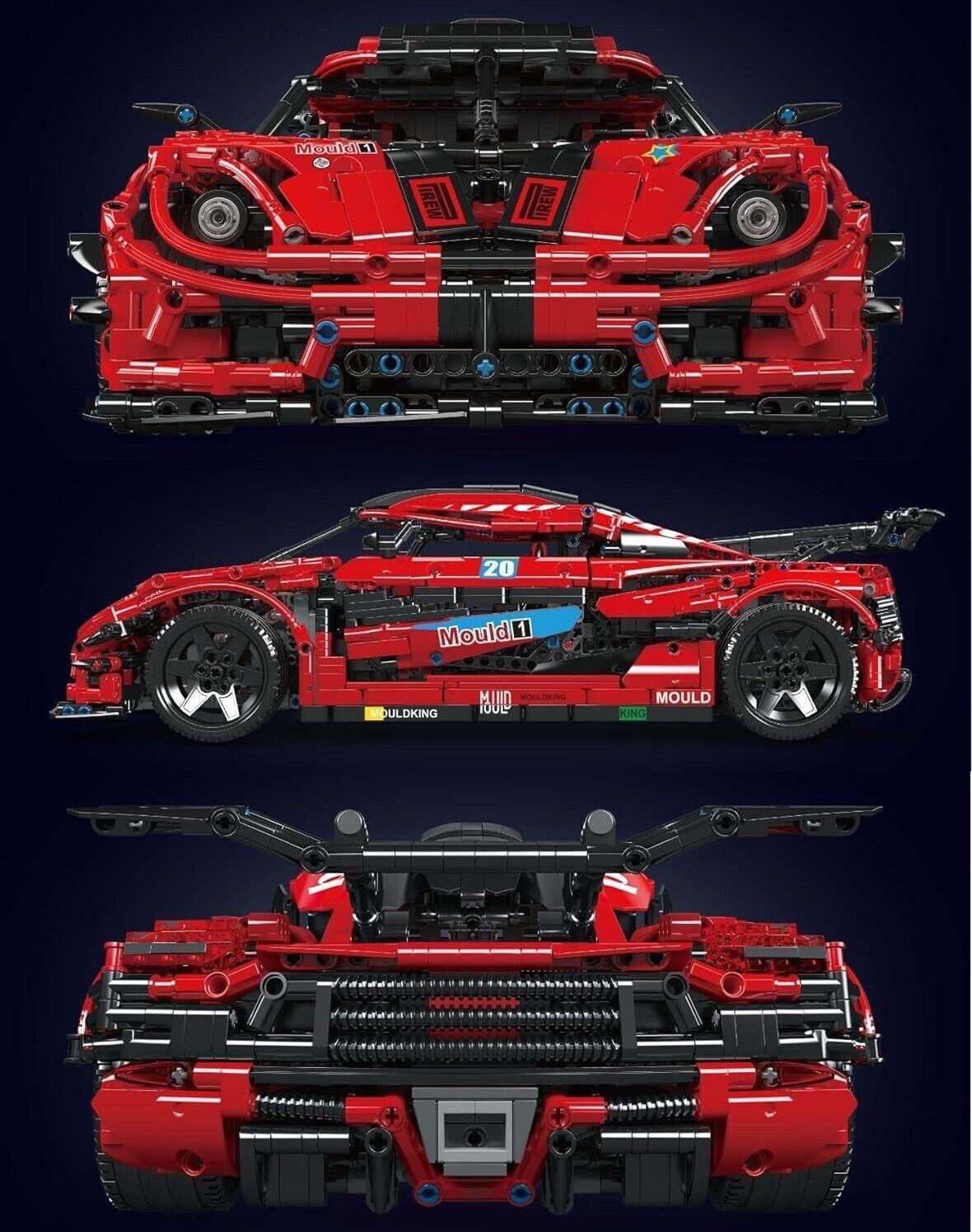Koenigsegg Motorisiert - Mould King 13121S