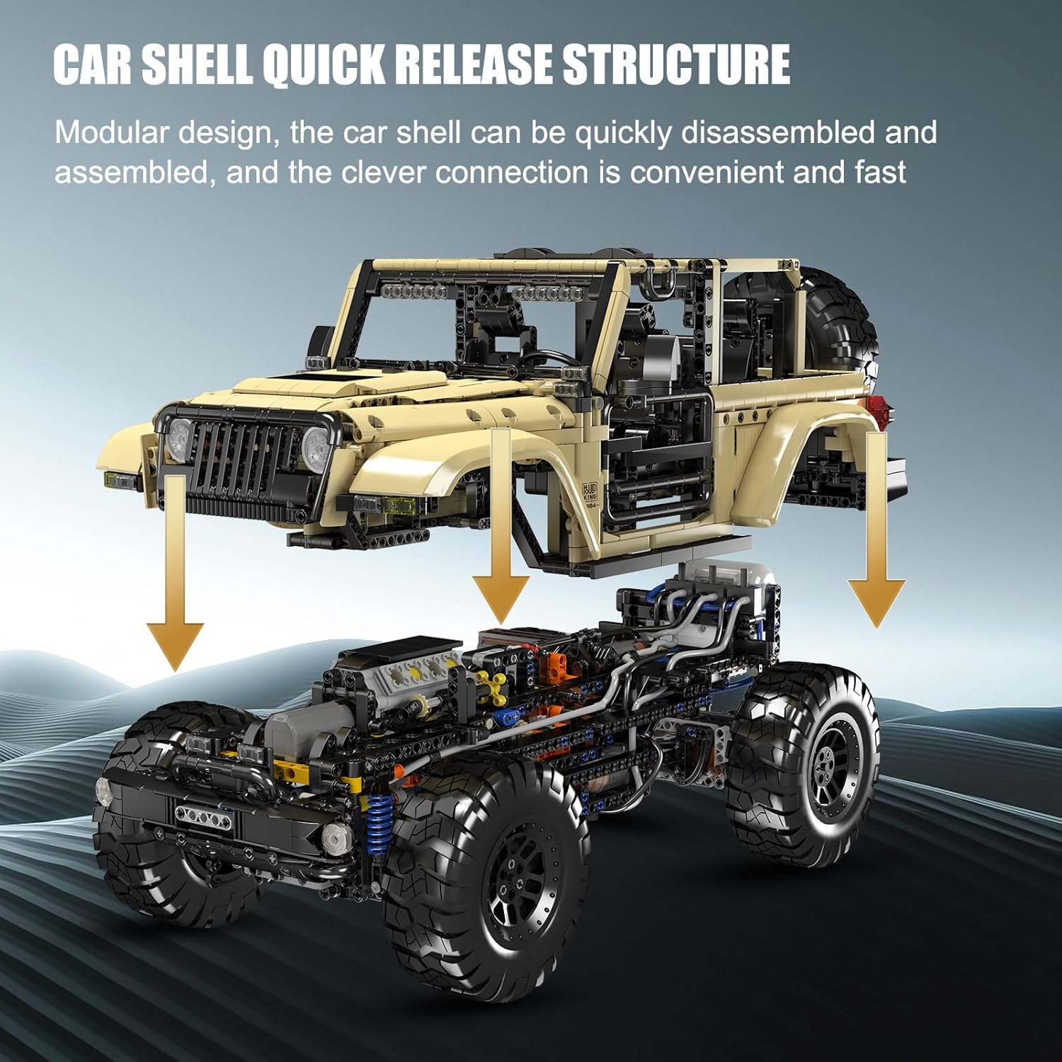 Jeep Wrangler Motorisiert - Mould King 13184
