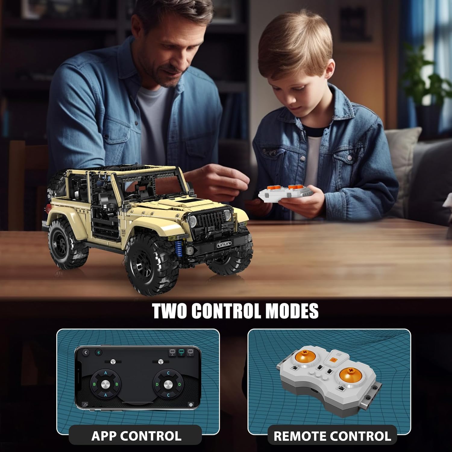 Jeep Wrangler Motorisiert - Mould King 13184