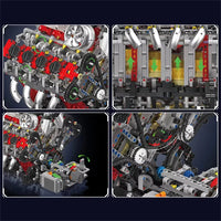 Mould King 10130 - Ferrari 488 V8