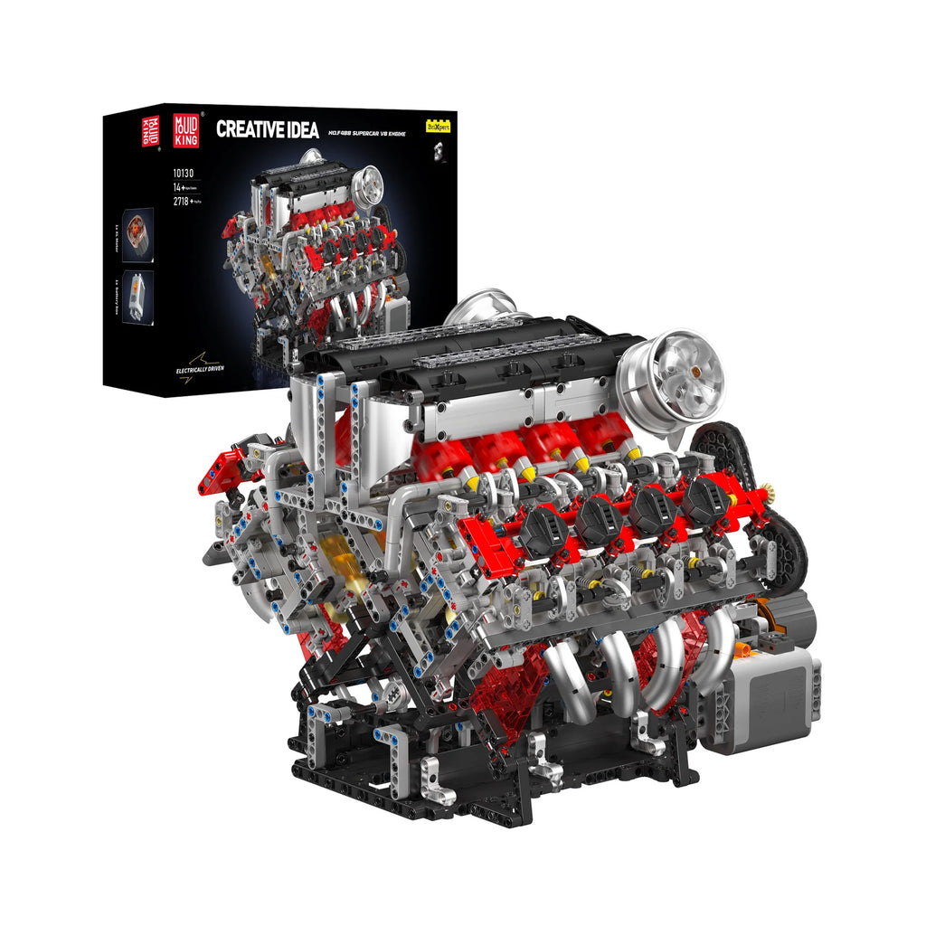 Mould King 10130 - Ferrari 488 V8