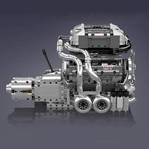 Mould King W16 – Mould King 10201-es Bugatti W16 motor