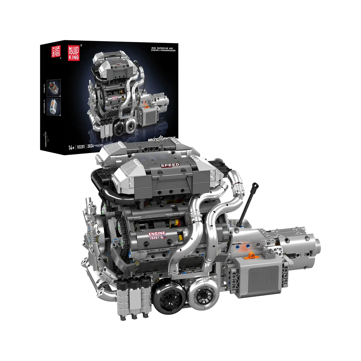 Mould King W16 – Mould King 10201 Bugatti W16 Engine