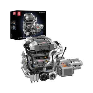 Mould King W16 – Mould King 10201-es Bugatti W16 motor