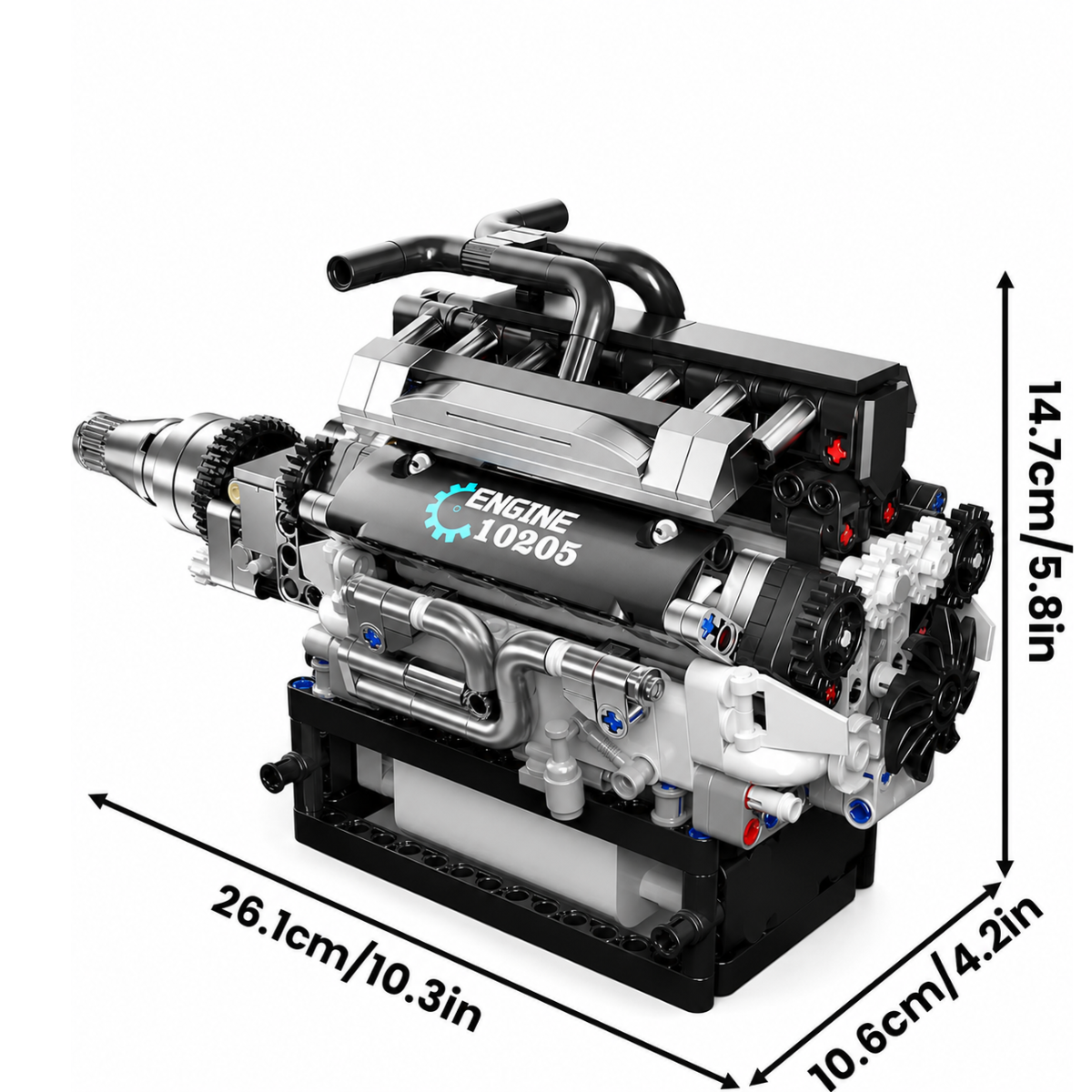Mould King Motor 10205 - Mould King Motoren Serie V12