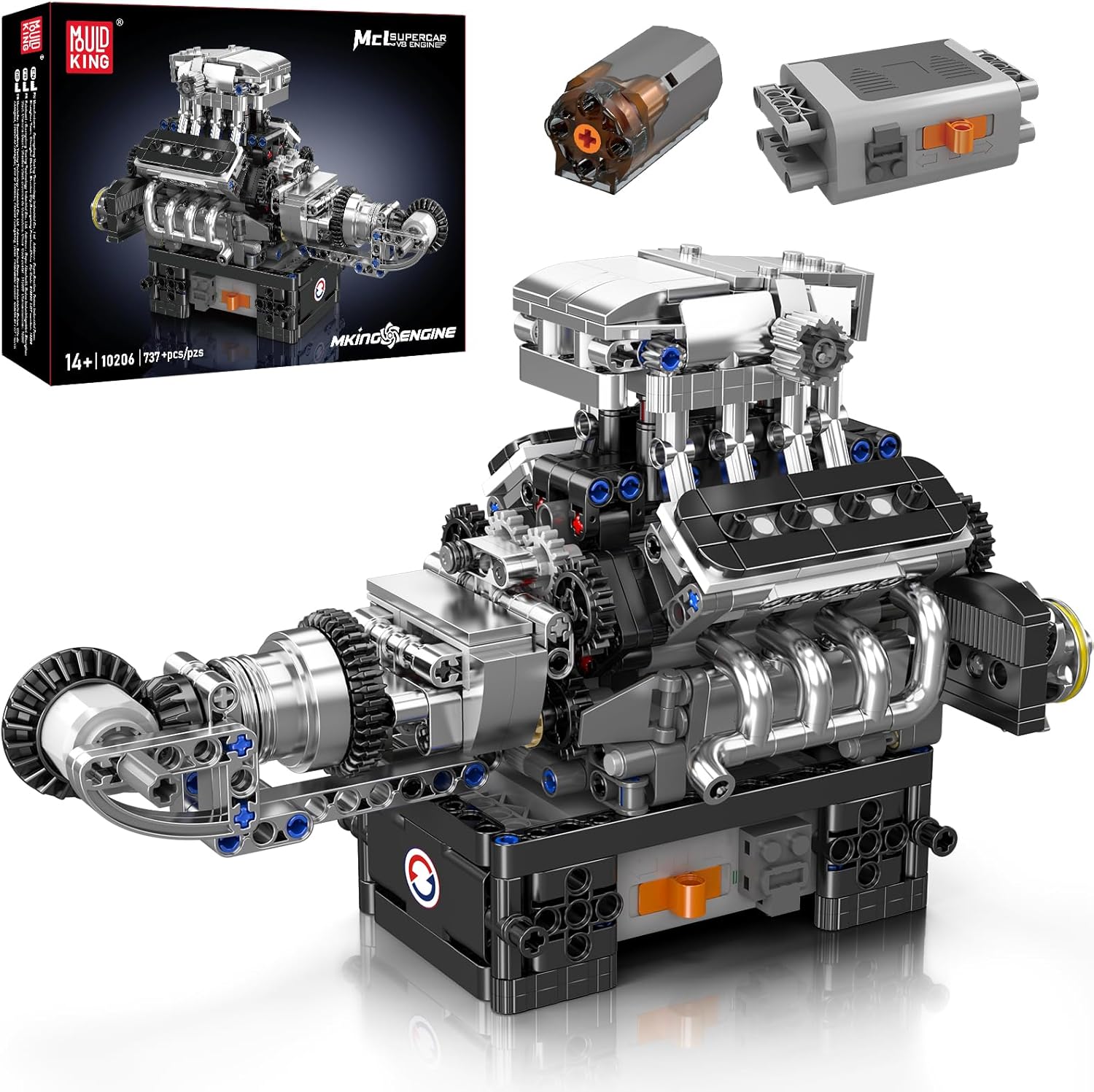Mould King 10206 V8 – Mould King Motoren Serie