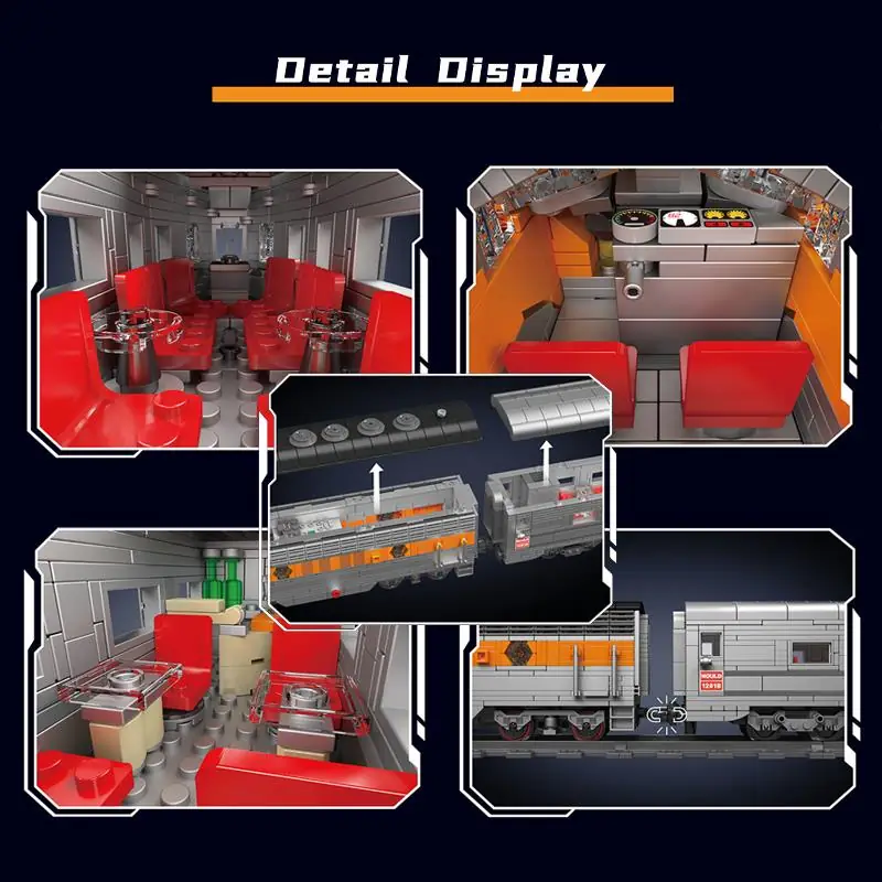 Mould King 12018S – Locomotive diesel EMD F7 WP Mould King