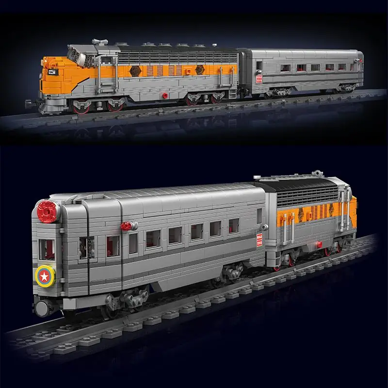 Mould King 12018S – Locomotive diesel EMD F7 WP Mould King