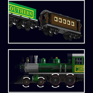 Mould King 12024 – Mould King 4-4-0 train