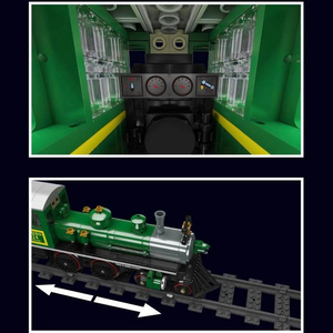 Mould King 12024 – Mould King 4-4-0 train