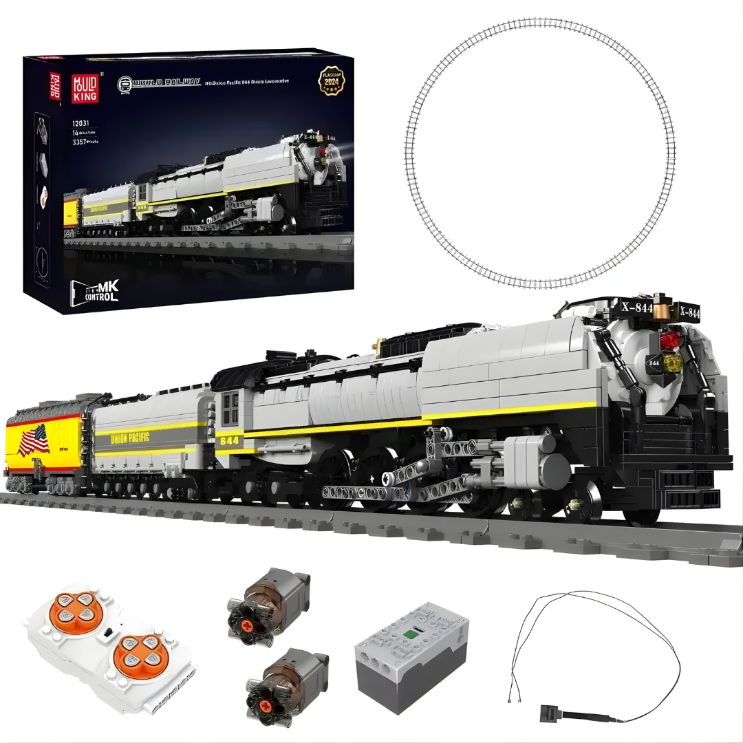 Mould King 12031 – Mould King Union Pacific 844 Lokomotywa parowa