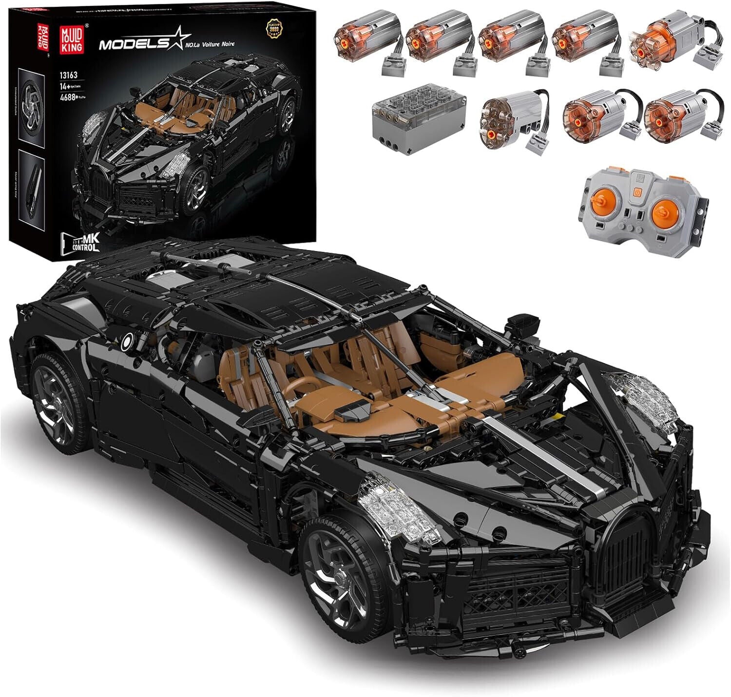 Bugatti Chiron Motorisiert - Mould King 13163
