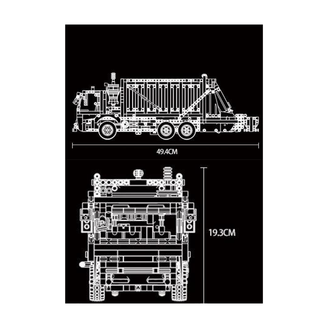 Mould King Müllwagen RC – Mould King 15019