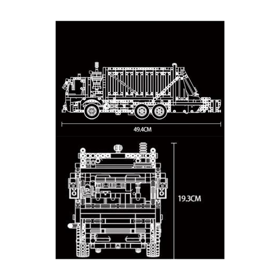 Mould King Müllwagen RC – Mould King 15019