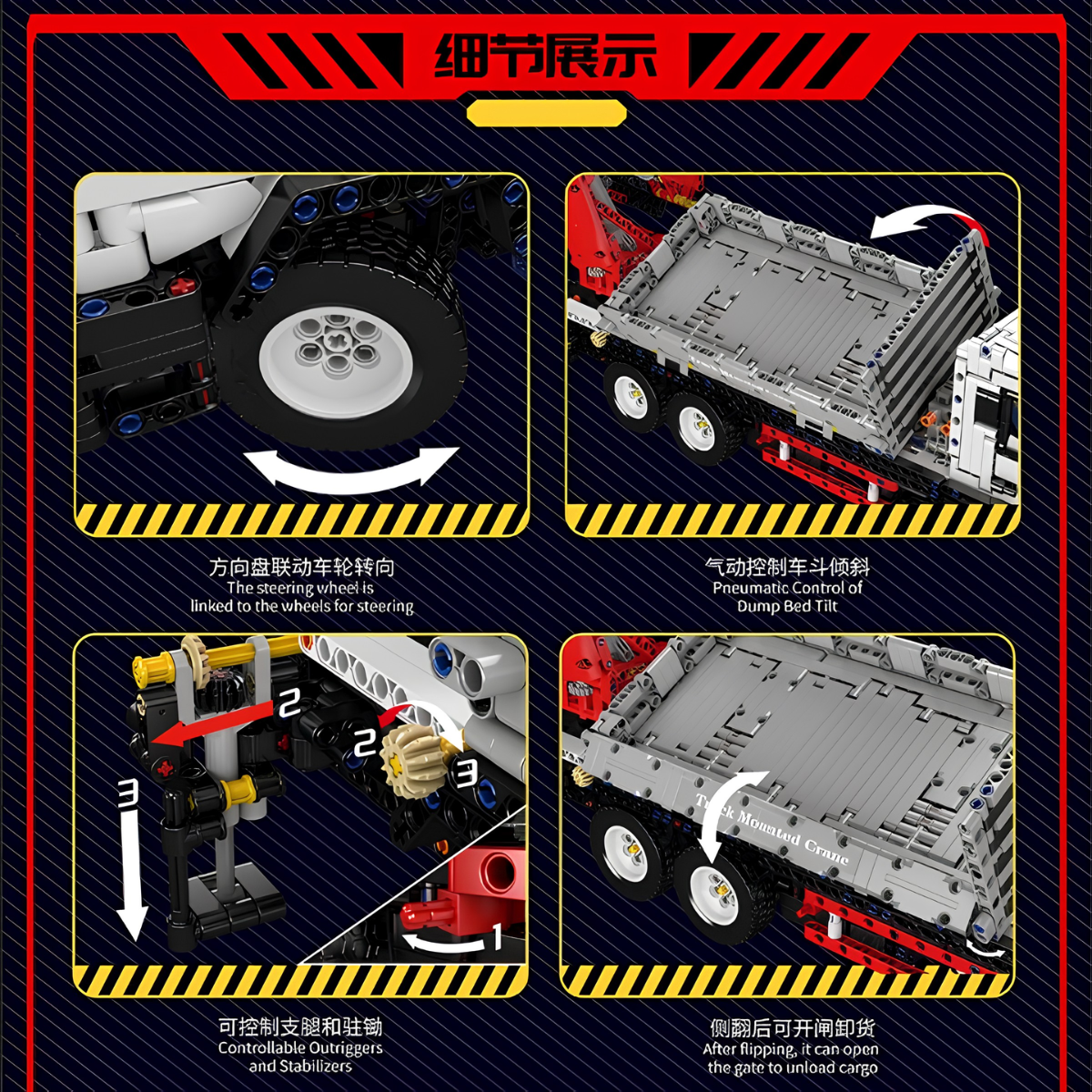 Mould King 17063 - Mould King Frachtwagenkran