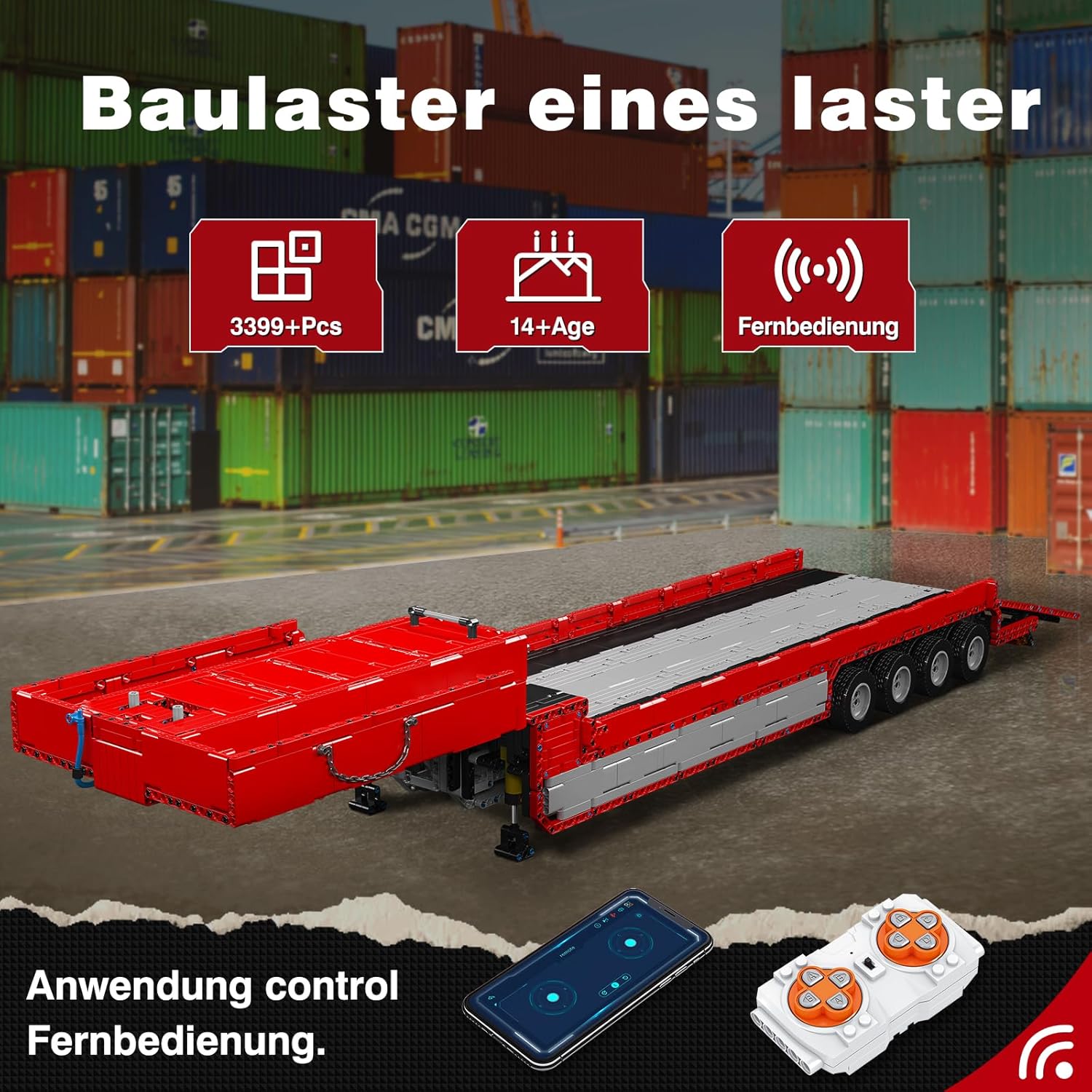 FH16 Trailer Motorisiert - Mould King 19015T