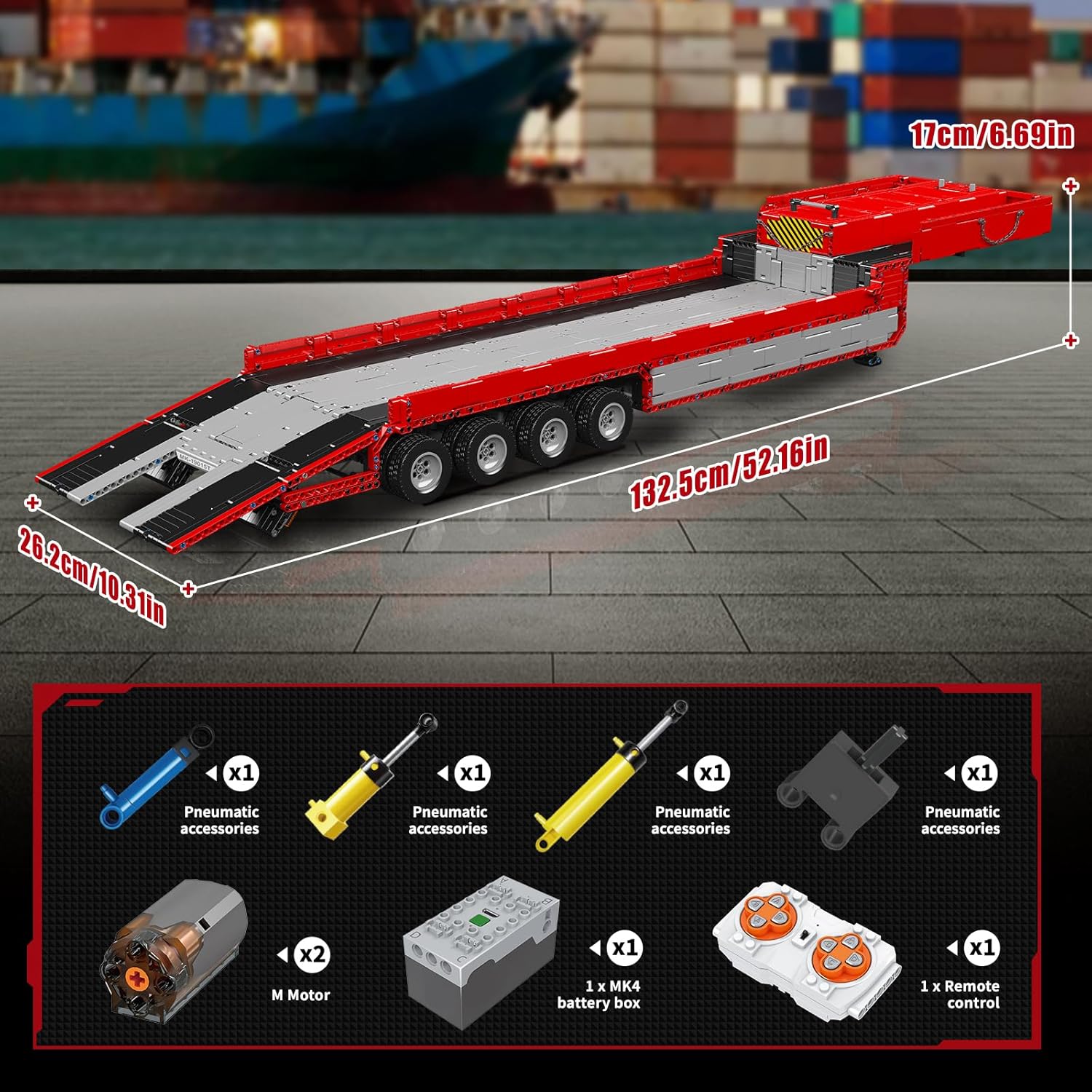 FH16 Trailer Motorisiert - Mould King 19015T