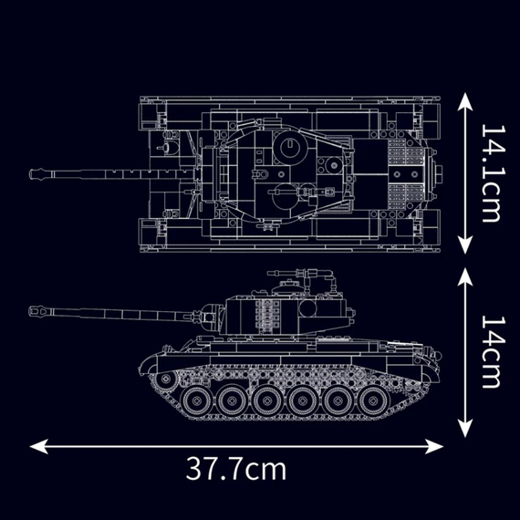 Mould King M26 Pershing Tank RC – Mould King 20035