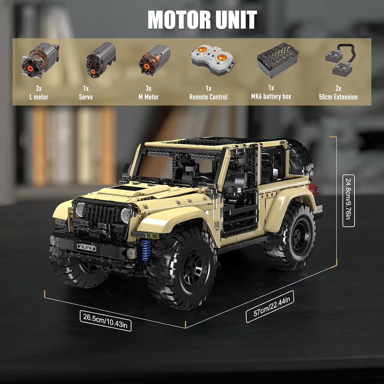 Jeep Wrangler Motorisiert - Mould King 13184