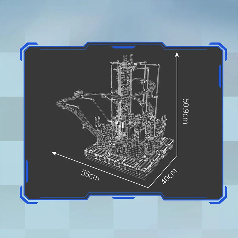 Mould King 11023 - Mould King Achterbahn Burgmotiv