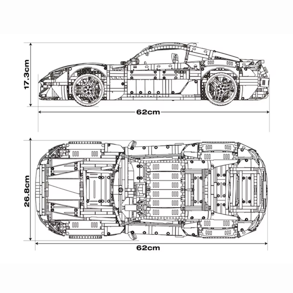Reobrix Maserati GranTurismo 110 let – Reobrix 11009