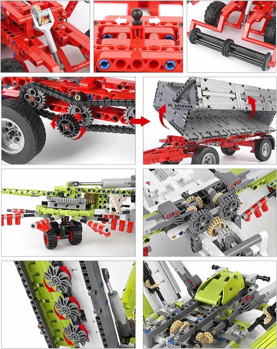 Anbaugeräte Mould King 17020 Traktor - Mould King 17021 - KBS - Welt der Steine