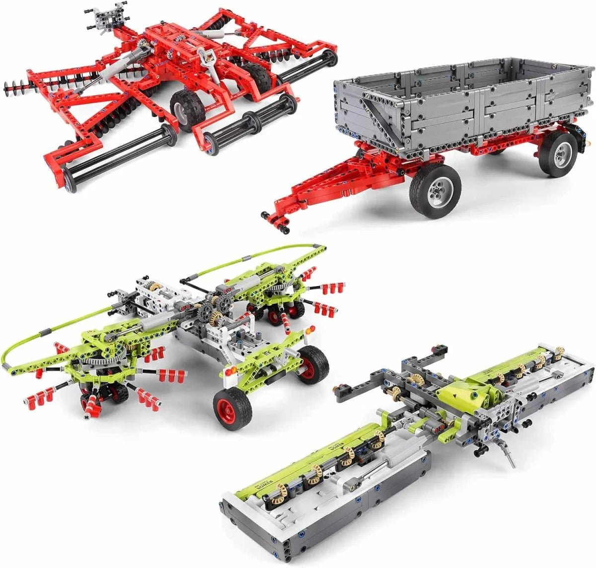 Anbaugeräte Mould King 17020 Traktor - Mould King 17021 - KBS - Welt der Steine