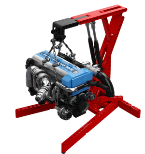 Bole Brick YC-23049 Toyota Supra A80 RC – Nachbildung des 2JZ-Motors am Motorkran