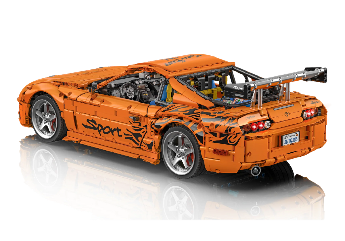 Bole Brick YC-23049 Toyota Supra A80 RC – Heckansicht mit Heckflügel