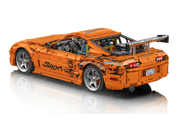 Bole Brick YC-23049 Toyota Supra A80 RC – Heckansicht mit Heckflügel