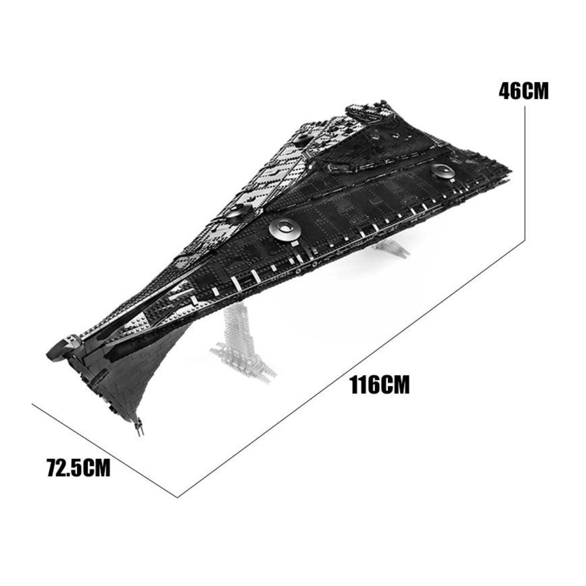 Eclipse Klasse Dreadnought UCS - Mould King 21004 - KBS - Welt der Steine