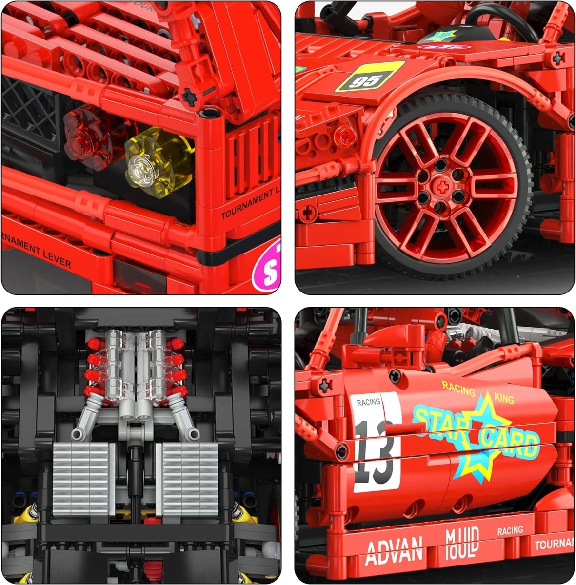 Ferrari F40 - Mould King 13095 - KBS - Welt der Steine