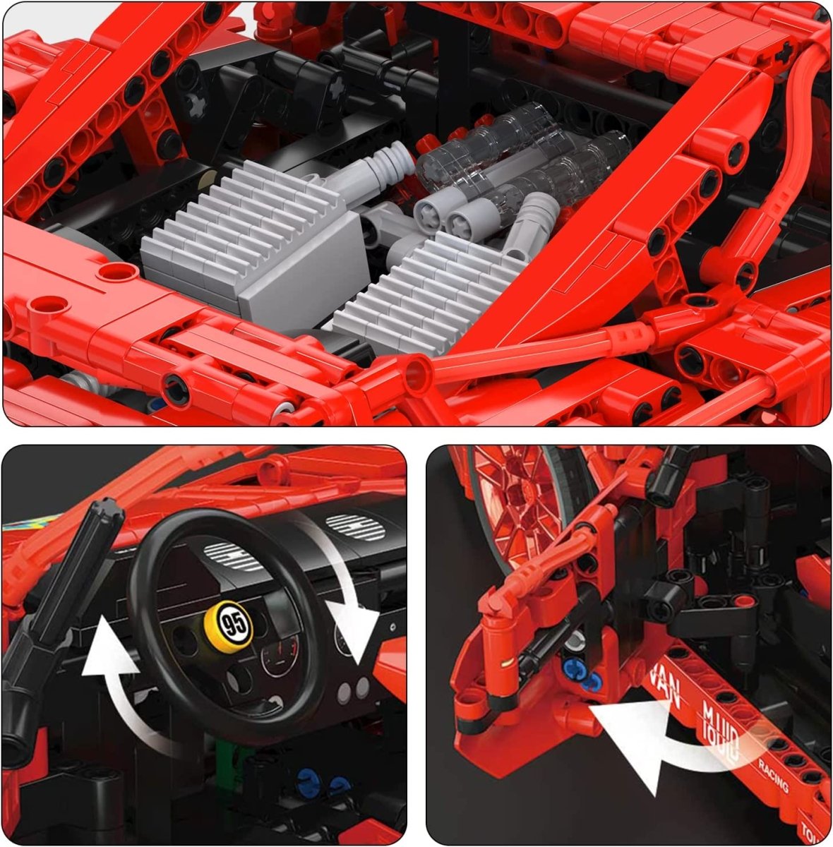 Ferrari F40 - Mould King 13095 - KBS - Welt der Steine