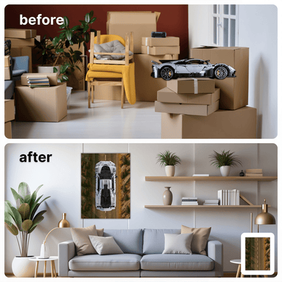 Spart Platz. Bringt Ordnung.