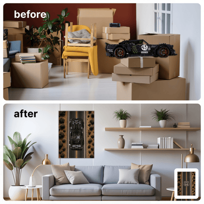 Spart Platz. Bringt Ordnung.