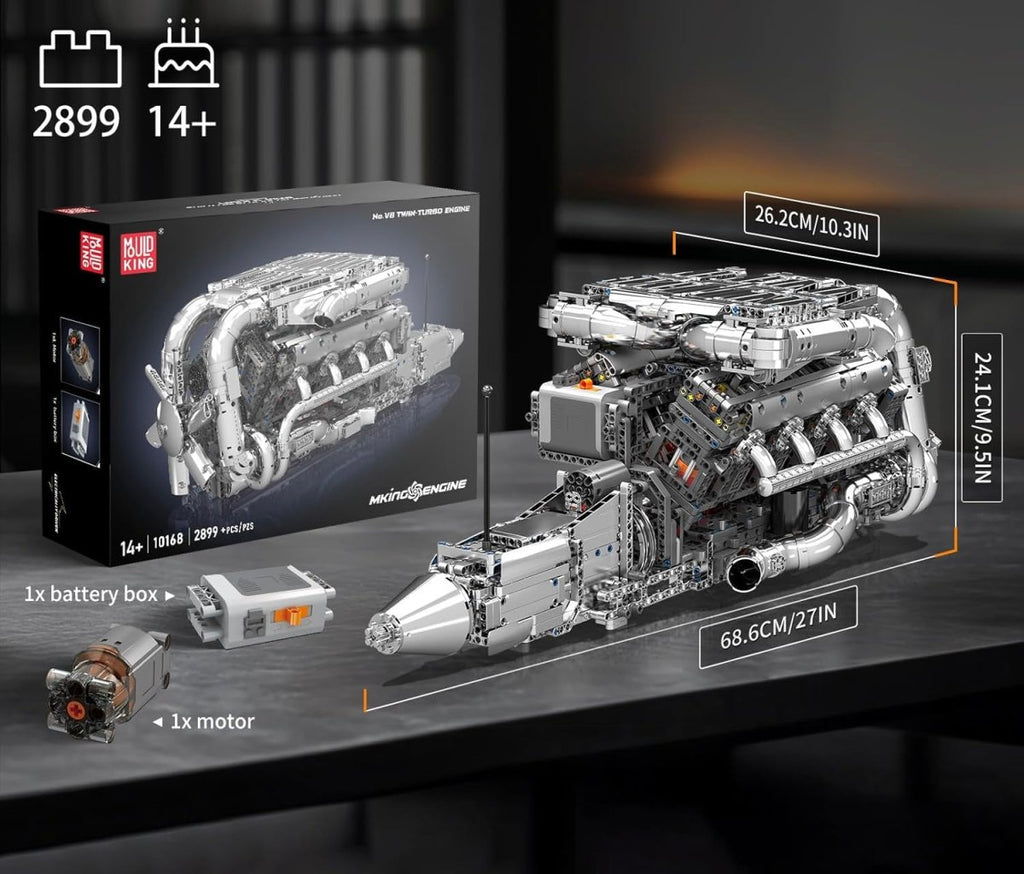Mould King 10168 V8 Motor – Mould King Motoren Serie - KBS - Welt der Steine
