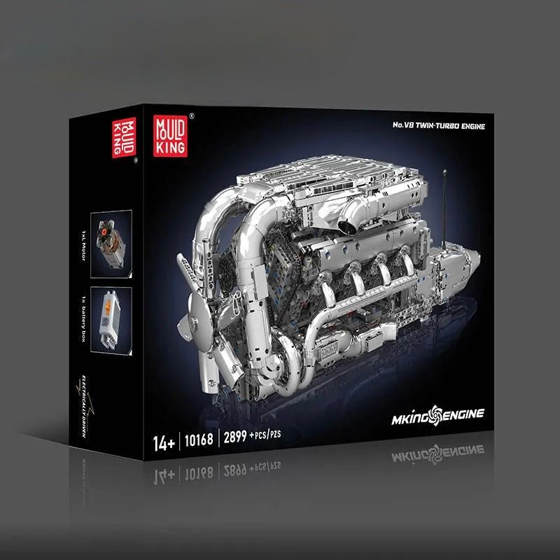 Mould King 10168 V8 Motor – Mould King Motoren Serie - KBS - Welt der Steine