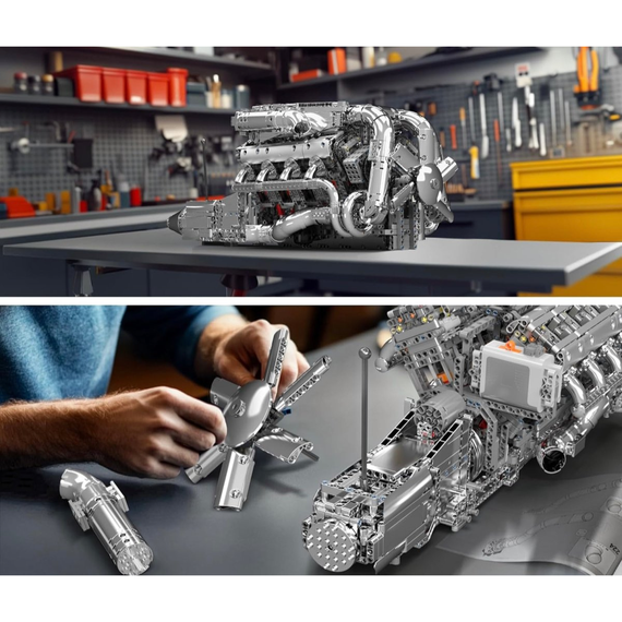 Mould King 10168 V8 Motor – Mould King Motoren Serie - KBS - Welt der Steine