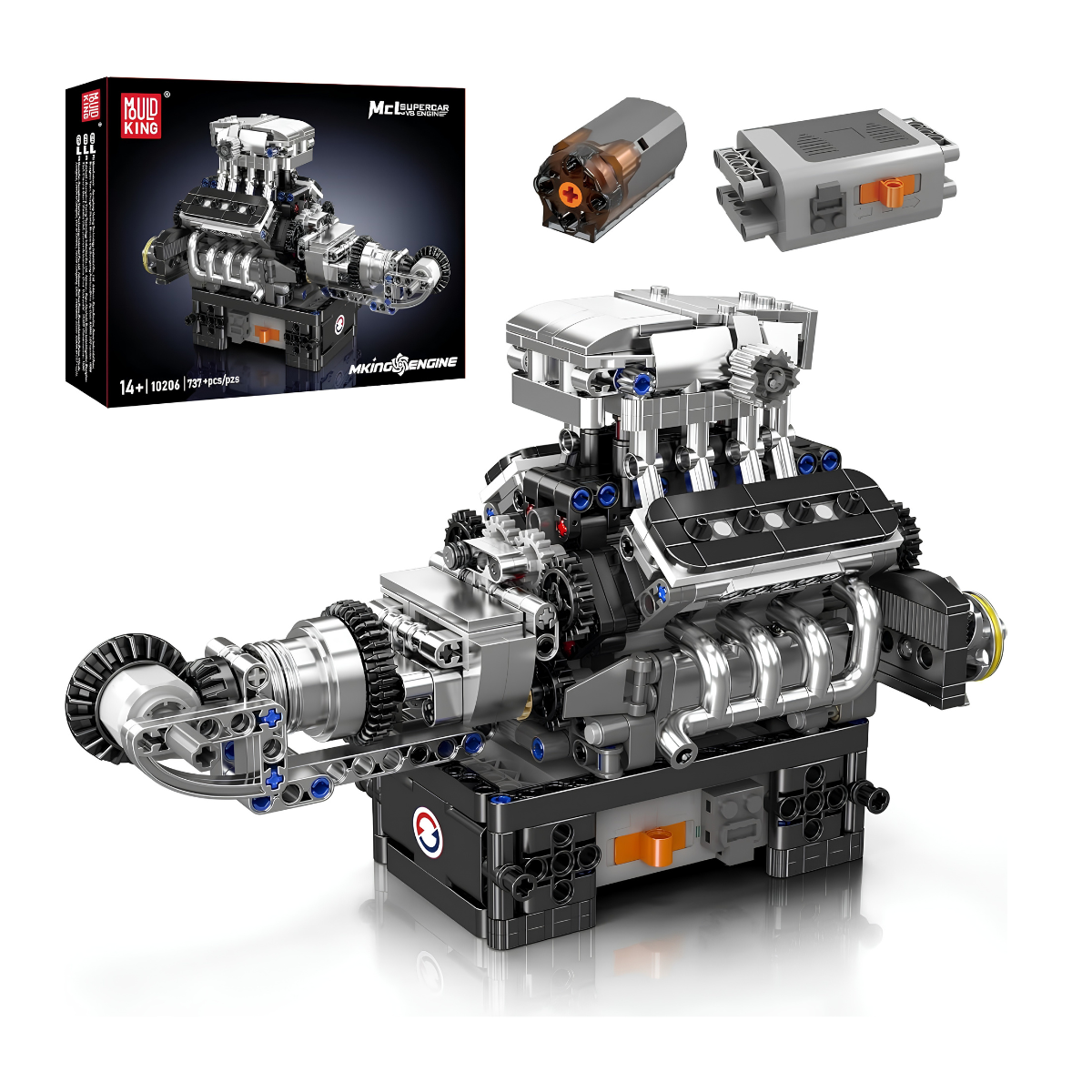 Mould King 10206 V8 – Mould King Motoren Serie - KBS - Welt der Steine