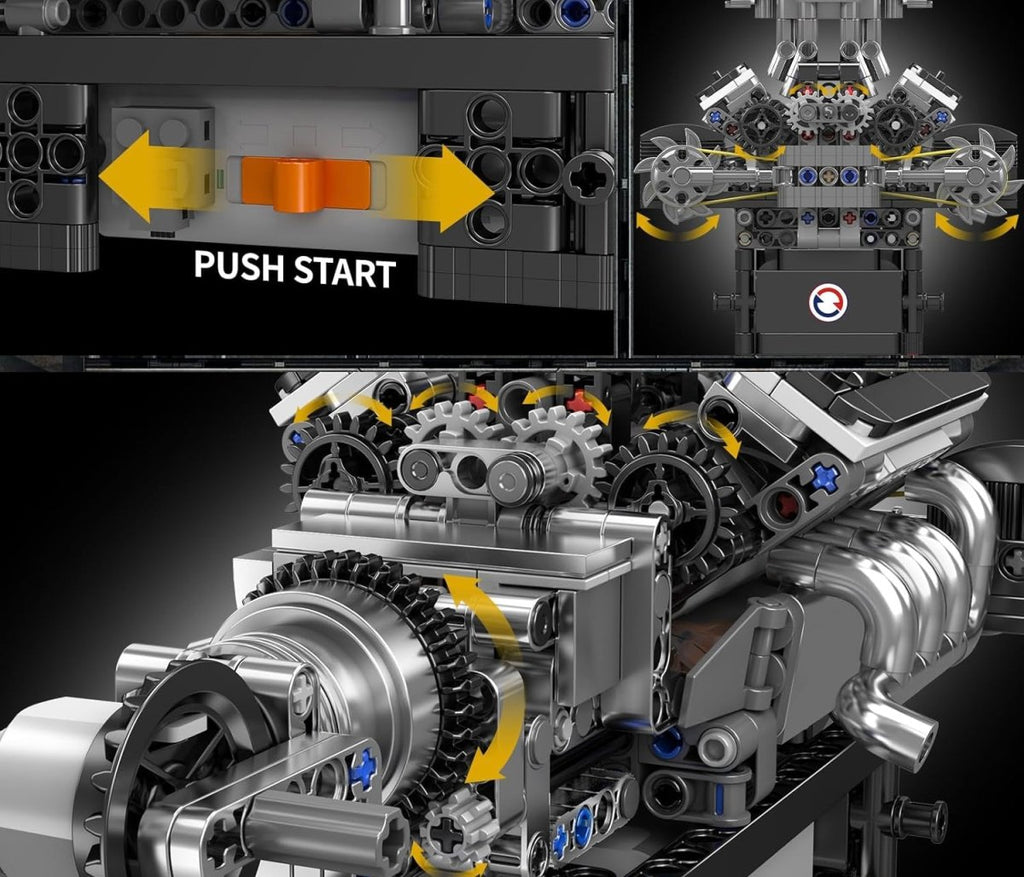 Mould King 10206 V8 – Mould King Motoren Serie - KBS - Welt der Steine