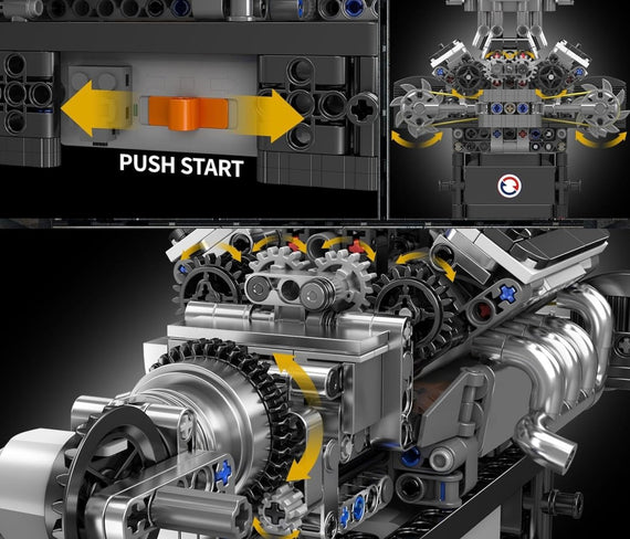 Mould King 10206 V8 – Mould King Motoren Serie - KBS - Welt der Steine