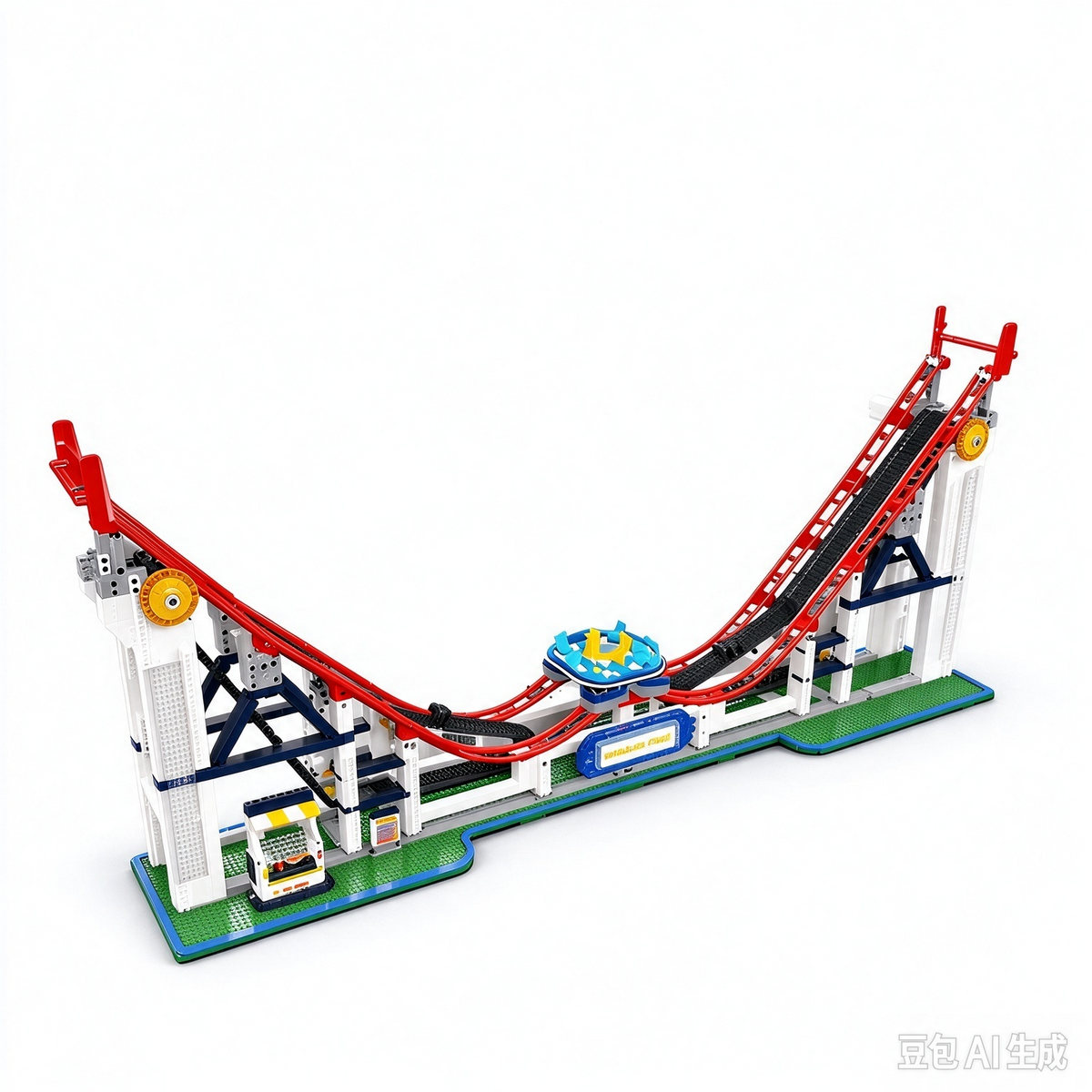 Mould King 11030 Achterbahn Roller Coaster – Gesamtansicht