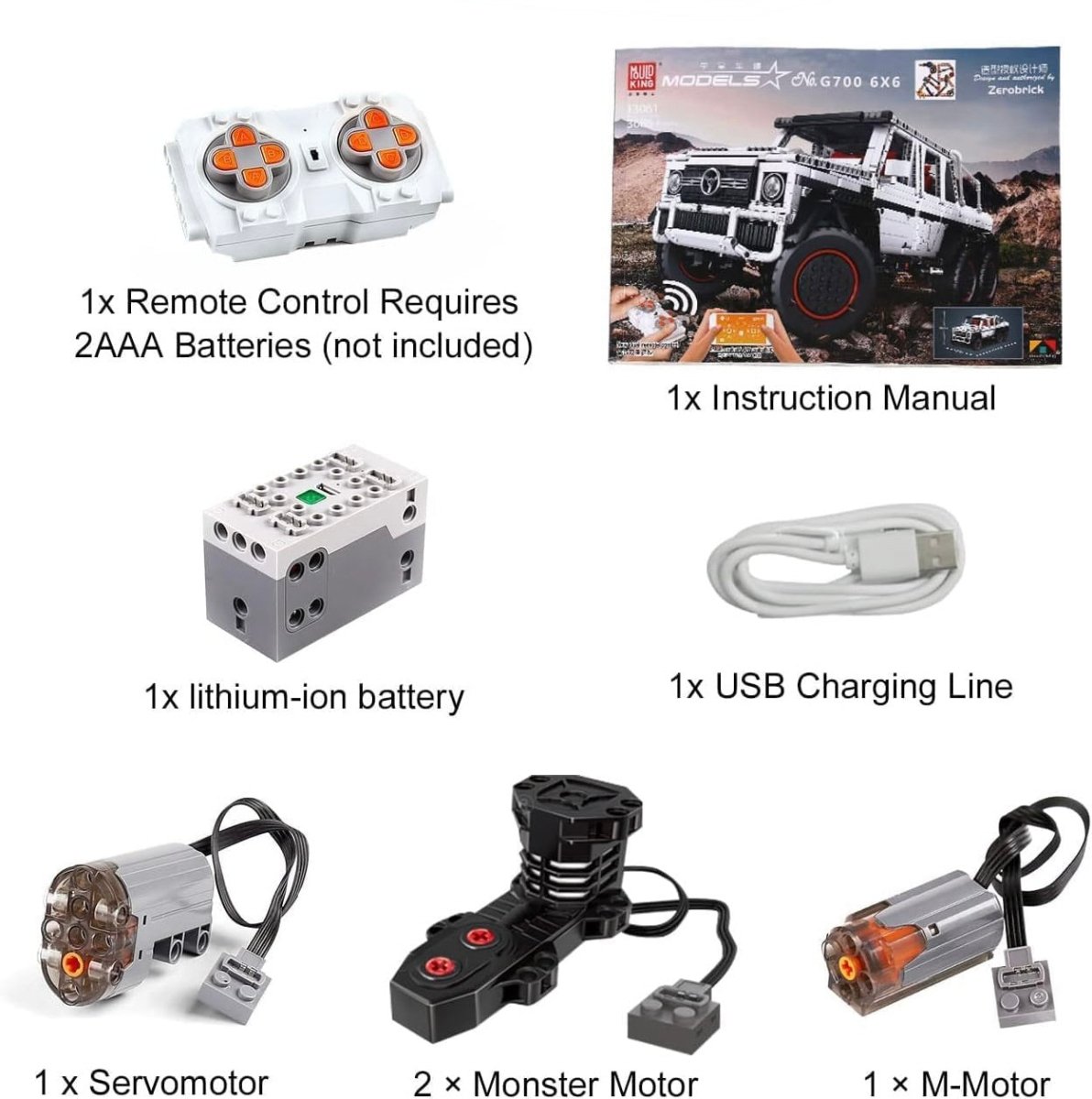 Mould King 13061 - Mould King 6x6 Mercedes - KBS - Welt der Steine